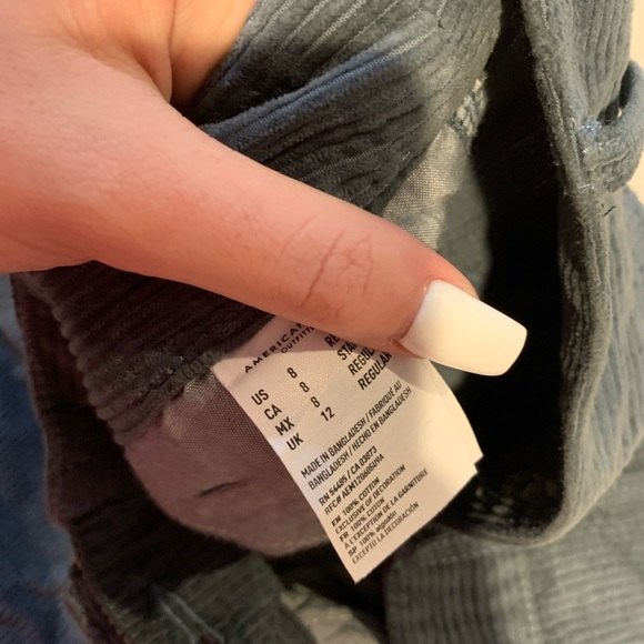 blue corduroy american eagle skirt - Picture 4 of 4